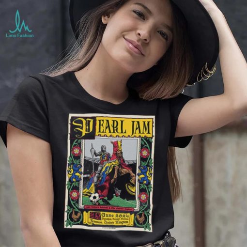 Pearl Jam With Richard Ashcroft & The Duroer Capitaz June 29 2024 Tottenham Hotspur Stadium London,UK Poster shirt