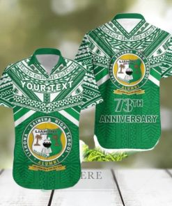 Personalised Happy Anniversary Liahona Tonga High School Trendy Hawaiian Shirt