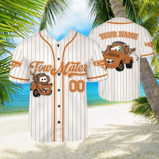 Personalize Disney Cars Lightning Tow Mater Baseball Jersey