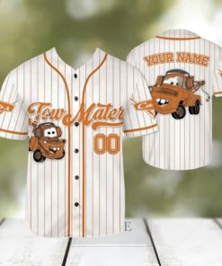 Personalize Disney Cars Lightning Tow Mater Baseball Jersey