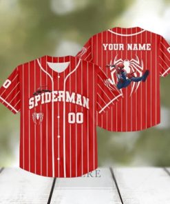 Personalize Spider Man Red Baseball Jersey Gifts For Disney Fans