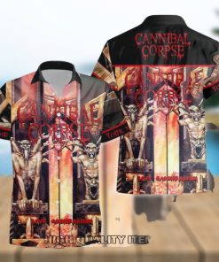 Personalized Cannibal Corpse Live Cannibalism Short Sleeve Hawaiian Shirt