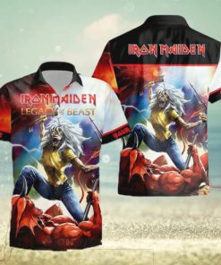 Personalized Iron Maiden Legacy of the Beast Button Hawaiian Shirt