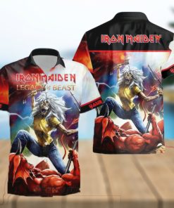 Personalized Iron Maiden Legacy of the Beast Button Hawaiian Shirt