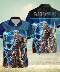 Personalized Iron Maiden Power Slave Casual Hawaiian Shirt