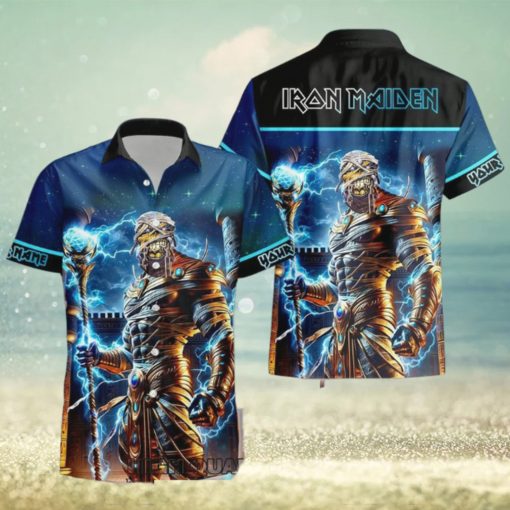 Personalized Iron Maiden Power Slave Casual Hawaiian Shirt