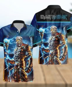 Personalized Iron Maiden Power Slave Casual Hawaiian Shirt