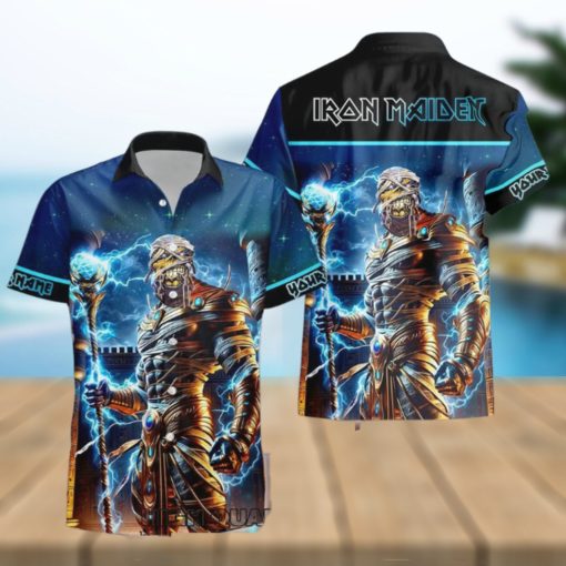 Personalized Iron Maiden Power Slave Casual Hawaiian Shirt