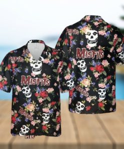 Personalized Misfits Floral Pattern Hawaiian Shirt