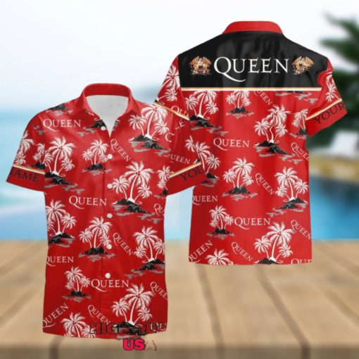 Personalized Queen Band Tropical Coconut Hawaiian Shirt