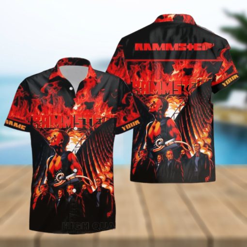 Personalized Rammstein Band Fashion Hawaiian Shirt