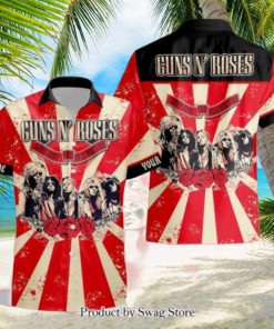 Personalized Rock Band Guns N’ Roses Appetite for Destruction All Over Printed Hawaiian Shirt and Beach Short