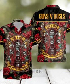 Personalized Rock Band Guns N’ Roses Appetite for Destruction Tropical All Over Printed Hawaiian Shirt and Beach Short