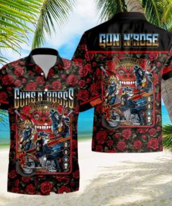 Personalized Rock Band Guns N’ Roses Tour All Over Printed Hawaiian Shirt and Beach Short