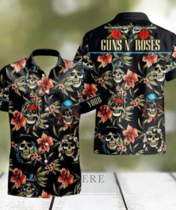 Personalized Rock Band Guns N’ Roses Tropical All Over Printed Hawaiian Shirt and Beach Short