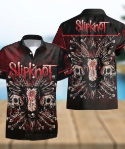 Personalized Slipknot Goat Short Sleeve Hawaiian Shirt