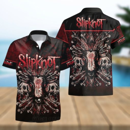 Personalized Slipknot Goat Short Sleeve Hawaiian Shirt