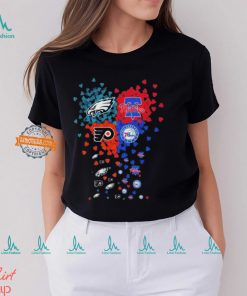 Philadelphia City 4 Teams Sports Tiny Hearts Logo 2024 Unisex T Shirt