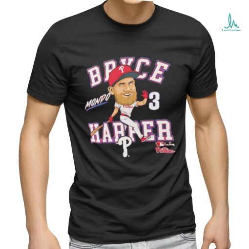 Philadelphia Phillies Bryce Harper no 3 Mondo caricature shirt