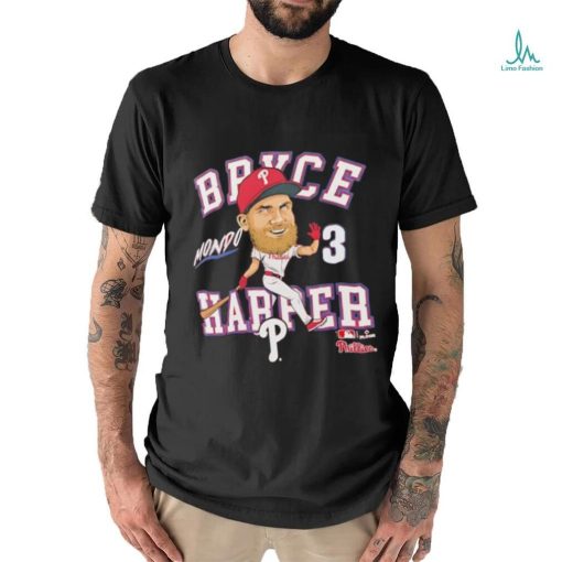 Philadelphia Phillies Bryce Harper no 3 Mondo caricature shirt