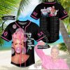 Custom White Medium Pink Black Authentic Baseball Jersey