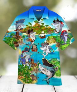 Pirates Shark In Summer Aloha Hawaiian Shirts For Men For Women