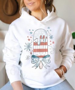 Popsicle 4Th Of July Red White Blue Patriotic Kid Girl Women T shirt