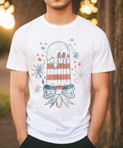 Popsicle 4Th Of July Red White Blue Patriotic Kid Girl Women T shirt