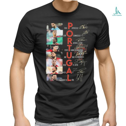 Portugal Legends Football Players Teams Signatures shirt