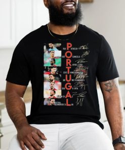 Portugal Legends Football Players Teams Signatures shirt