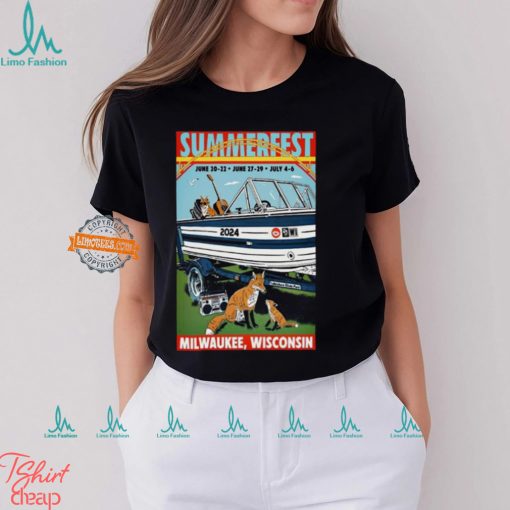 Poster SummerFest Jun 20 22 2024 Milwaukee WI T Shirt