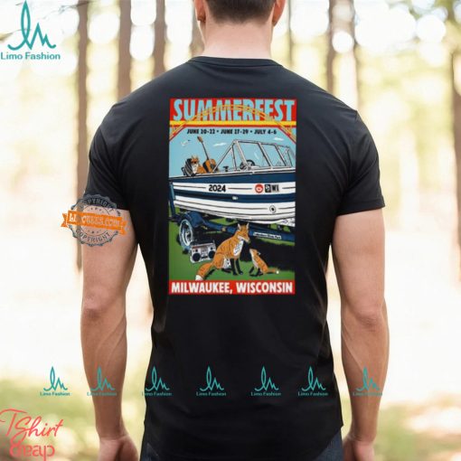 Poster SummerFest Jun 20 22 2024 Milwaukee WI T Shirt