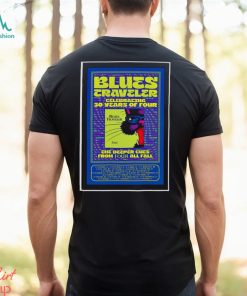 Poster blues traveler celeb 30 years of four tour 2024 shirt