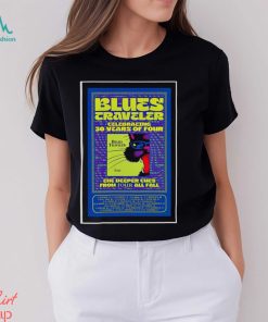 Poster blues traveler celeb 30 years of four tour 2024 shirt