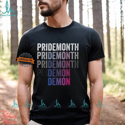 Pride Demon Bisexual Bi Pride Month Lgbtq Gay Lesbian Queer T Shirt