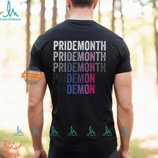 Pride Demon Bisexual Bi Pride Month Lgbtq Gay Lesbian Queer T Shirt