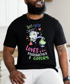 Pterodactyls & Gators Just A Boy Who Loves Shirt