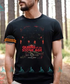 Queens Of The Stone Age Coliseum Da Coruna The End Is Nero Poster In A Coruna ES On XVIII VI MMXXIV Vintage T Shirt