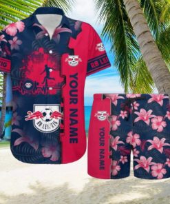 RB Leipzig Tropical Combo Hawaiian Shirt And Shorts Personalized Name For Fans