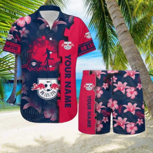 RB Leipzig Tropical Combo Hawaiian Shirt And Shorts Personalized Name For Fans