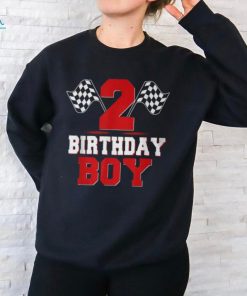 Race Car 2Nd Birthday Boy 2 Toddler Racing Car Driver T Shirt