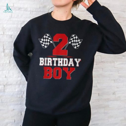 Race Car 2Nd Birthday Boy 2 Toddler Racing Car Driver T Shirt