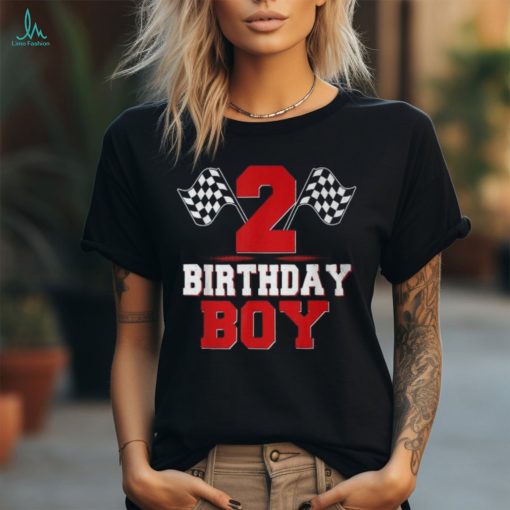 Race Car 2Nd Birthday Boy 2 Toddler Racing Car Driver T Shirt