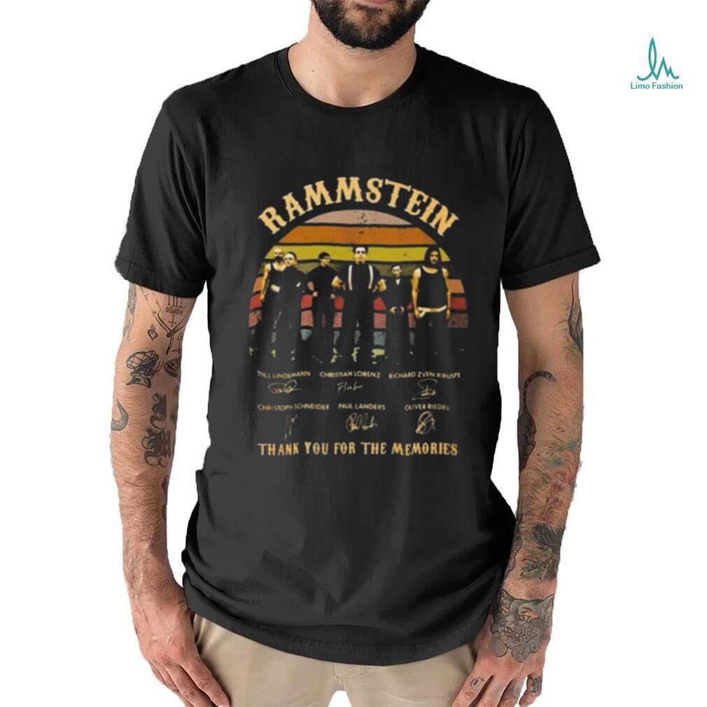 Rammstein Damen Tour 2024 Vintage Thank You For The Memories Signatures Shirt Rammstein Damen Tour 2024 Vintage Thank You For The Memories Signatures Shirt