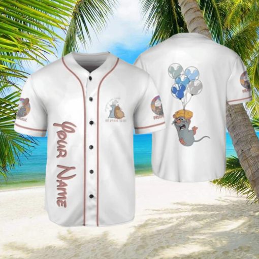 Ratatouille Remy Remy Little Chef Balloon Mickey Ears Custom Disney Baseball Jersey