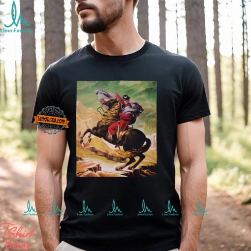 Raul Julia As M Bison Crossing The Alps Tee Shirt