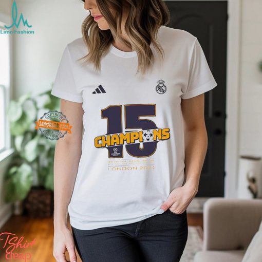 Real Madrid Adidas 2024 Uefa Champions League Champions T Shirt