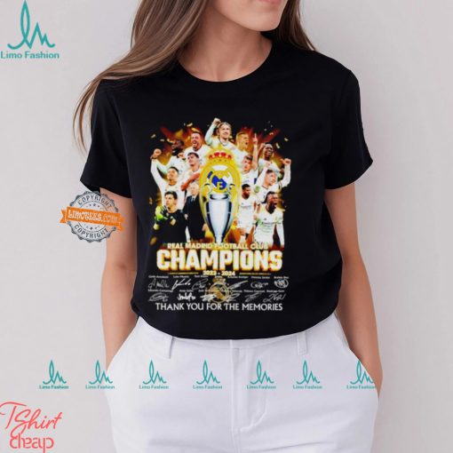 Real Madrid CF Football club 2023 2024 UEFA Champions thank you for the memories shirt