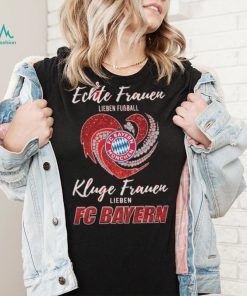 Real Women Love Football Smart Women Love Bayern Munich Heart Diamond shirt