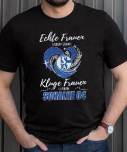 Real Women Love Football Smart Women Love Schalke 04 Heart Diamond shirt